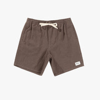 RHYTHM - Textured Linen Brodie Jam Shorts in Slit