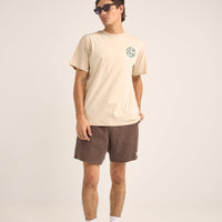 RHYTHM - Textured Linen Brodie Jam Shorts in Slit