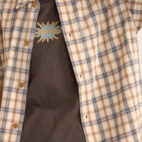 RHYTHM - Check SS Shirt in Natural