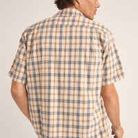 RHYTHM - Check SS Shirt in Natural