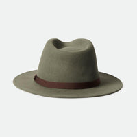 Brixton - Messer Packable Fedora in Light Moss
