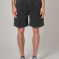 ROLLAS - Tradie Cargo Short in Surplus Black