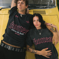 Billy Bones Club - The Endless Tee in Vintage Black/Pink