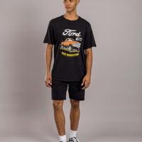 Brixton - Ford Mud Marathon S/S Tee in Burnt Rubber