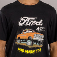 Brixton - Ford Mud Marathon S/S Tee in Burnt Rubber