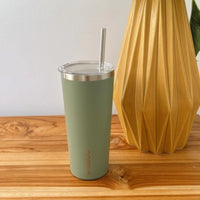 Project PARGO - 20oz Insulated Cup w/stainless Straw in Eucalyptus Green