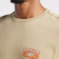 Brixton - Clayburn Short Sleeve in Oatmeal