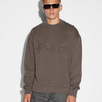 Ksubi - Plus Applique Biggie Crew Java in Brown