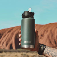 Project PARGO - 950ml Sports Bottle in BBQ Charcoal