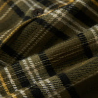 Brixton - Bowery Flannel Shirt in Ivy Green /Olive Surplus/Black