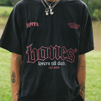 Billy Bones Club - The Endless Tee in Vintage Black/Pink