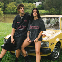 Billy Bones Club - Lovers Steeze Tee in Washed Black