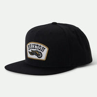 Brixton - Roller MP Snapback Cap in Black