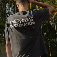 Thrills - Chain of Formation Box Fit Oversized Tee in Dark Charcoal