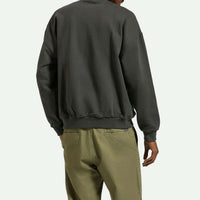 Brixton - Embroided Heavey Weight Crew in Washed Black