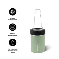 Project PARGO - Insulated Stubby Holder in Eucalyptus Green