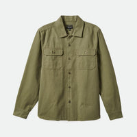 Brixton - Bowery Surplus L/S Overshirt in Olive Surplus