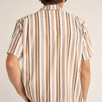 RHYTHM - Paisley Stripe SS Shirt in Cedar (