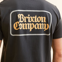 Brixton - Norvell S/S Tee in Black Worn Wash