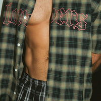 Billy Bones Club - Lovers Check Bowlo in Olive