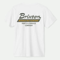 Brixton - Township S/S Tee in White/Olive
