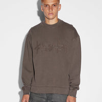 Ksubi - Plus Applique Biggie Crew Java in Brown