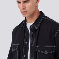 Barney Cools - Homie Shirt in Black Denim