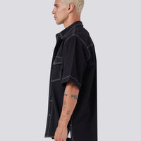 Barney Cools - Homie Shirt in Black Denim
