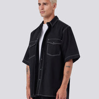 Barney Cools - Homie Shirt in Black Denim
