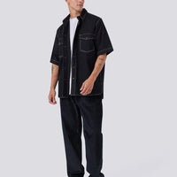 Barney Cools - Homie Shirt in Black Denim