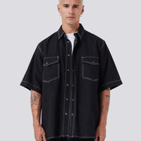 Barney Cools - Homie Shirt in Black Denim