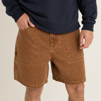 RHYTHM - Slacker Denim Short in Tobacco
