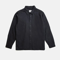 RHYTHM - Classic Linen LS Shirt in Vintage Black
