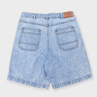 Billy Bones Club - Five Finger Denim Short in Washed Blue