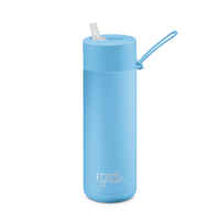 Frank Green - LIMITED EDITION 1 Litre Stainless Steel Ceramic Reusable Bottle in Sky Blue