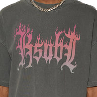 Ksubi - Fuego Ekcess SS Shirt in Charcoal