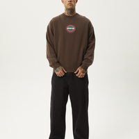 Afends - Solar Flare Recycled Crew Neck in Coffee