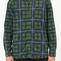 ROLLAS - Check Flannel Shirt in Emerald