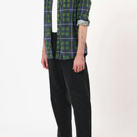 ROLLAS - Check Flannel Shirt in Emerald