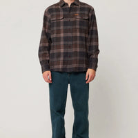 ROLLAS - Trailer Check Shirt in Brown Check
