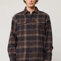 ROLLAS - Trailer Check Shirt in Brown Check