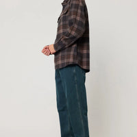 ROLLAS - Trailer Check Shirt in Brown Check