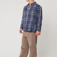 ROLLAS - Trailer Check Shirt in Navy Check