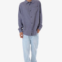 Thrills - Hemp Thrills Oversized Long Sleeve Shirt in Grey Ash
