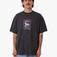 Thrills - Chain of Formation Box Fit Oversized Tee in Dark Charcoal