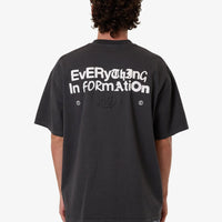 Thrills - Chain of Formation Box Fit Oversized Tee in Dark Charcoal
