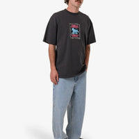 Thrills - Chain of Formation Box Fit Oversized Tee in Dark Charcoal