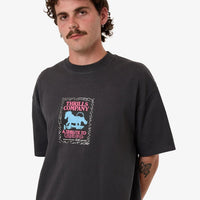 Thrills - Chain of Formation Box Fit Oversized Tee in Dark Charcoal
