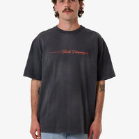 Thrills - Blends Oversized Fit Tee in India Ink Fade