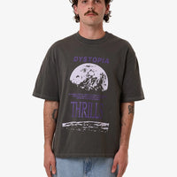 Thrills - Dystopia Box Fit Oversized Fit Tee in Merch Black